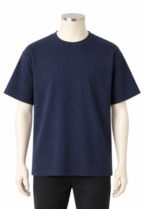 Classic Navy Blue Crew Neck T-Shirt